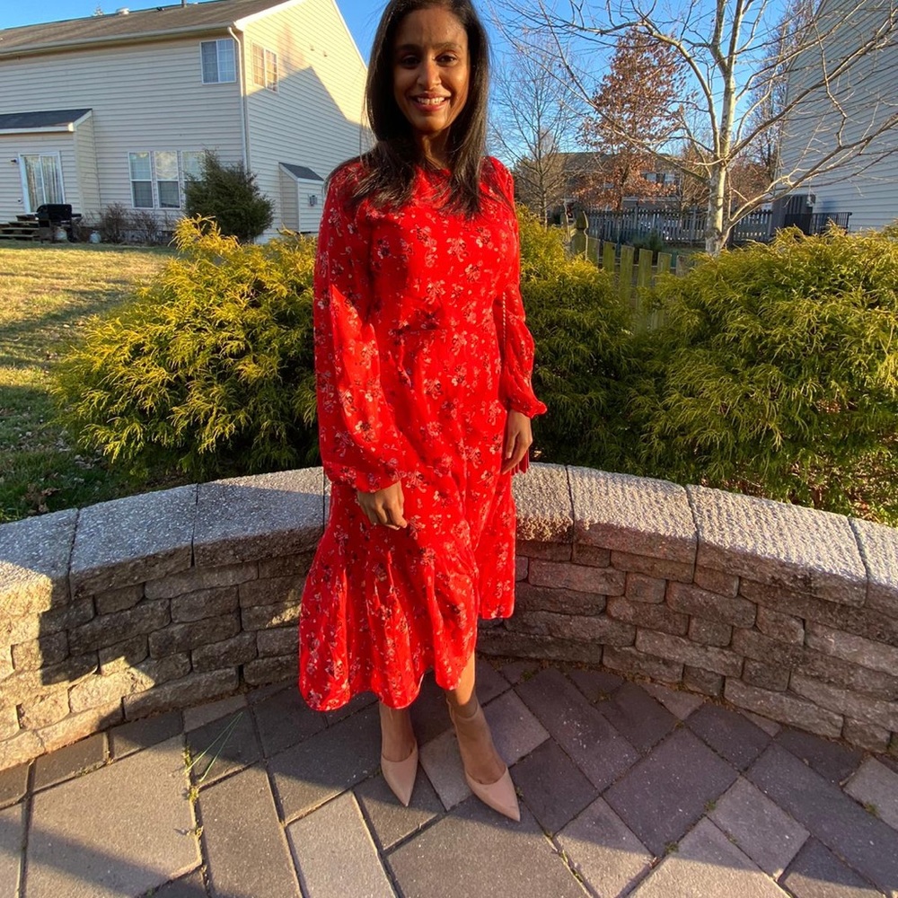 Floral midi dress